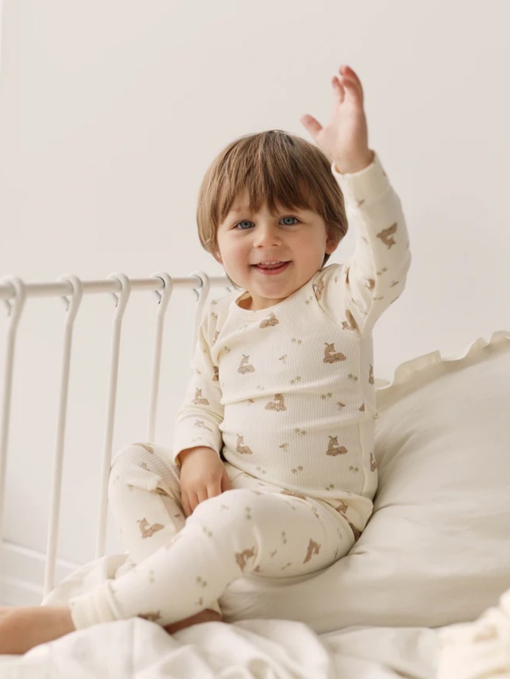 Jamie Kay Organic Cotton Fine Rib Kayln Long Sleeve Pyjama Set